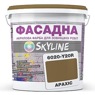 Фарба Акрил-латексна Фасадна Skyline 6020-Y20R (C) Арахіс 1л, фото 1