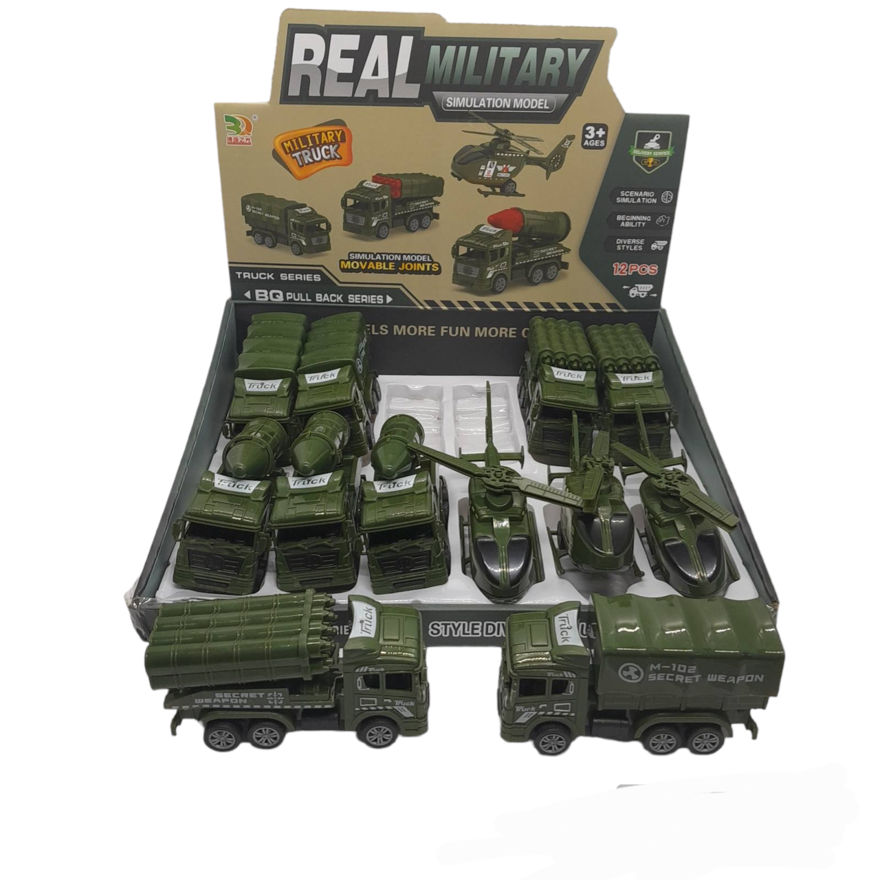 Машинка інерційна військова техніка, фото 1