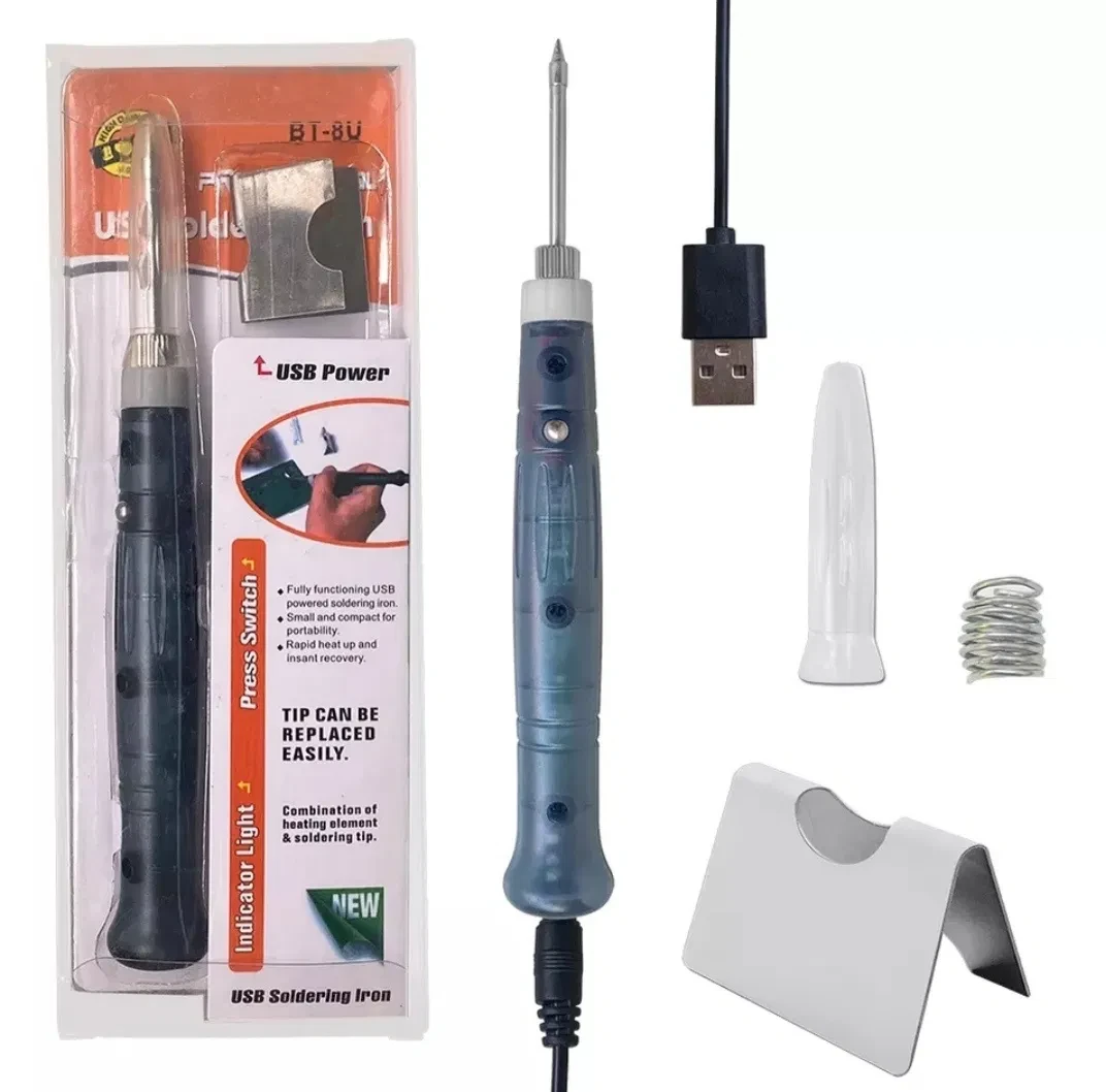 Портативний USB-паяльник, 5 вольтів, 8 ватів BT-8U