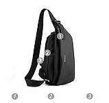 Новий стиль Барсетка сумка-слінг на груди нейлон тканина для через плече багатофункціональна водонепроникна, фото 10