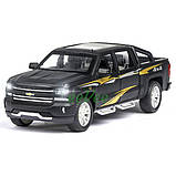 Машинка пікап Chevrolet Silverado 4x4 іграшка металева моделька колекційна 18 см Чорний (60086), фото 3