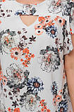 Блуза жіноча Аліна півонії, фото 7