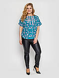 Блуза жіноча Роял бірюза, фото 3
