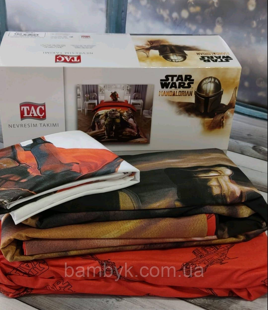 Дитяча Постільна Білизна Tac Disney Односпальне Бавовняне Простирадло на гумці "Star Wars" Туреччина