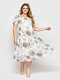 Плаття літнє Катаїс біле Півонії, фото 2