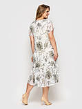 Плаття літнє Катаїс біле Півонії, фото 3