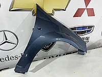 Крыло Renault Logan переднее рено логан синее серое