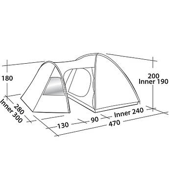 Палатка Easy Camp Eclipse 500 Rustic Green, фото 2