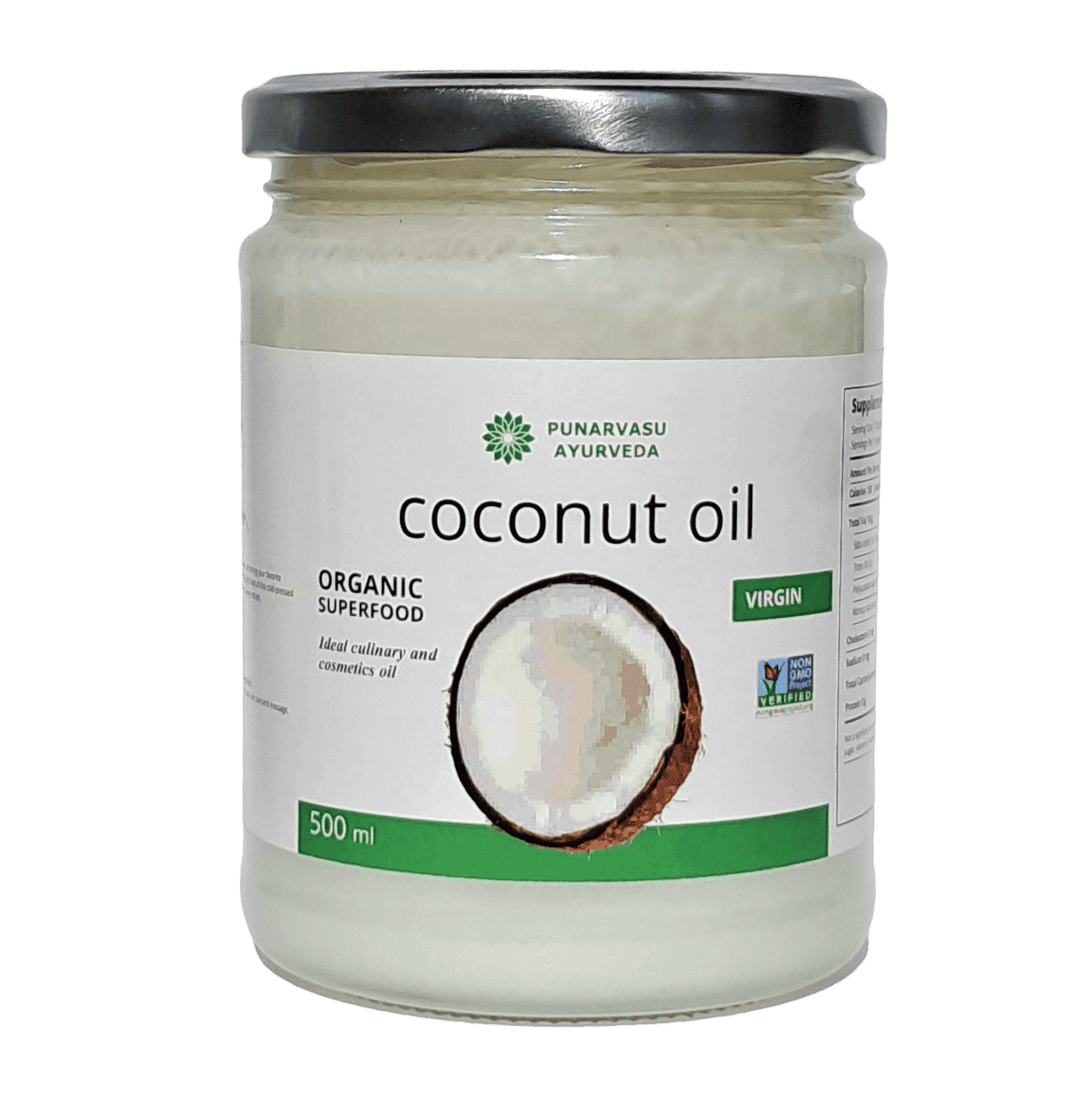Кокосова олія/Coconut oil — догляд за шкірою, волосся — Пунарвансу — 500 мл