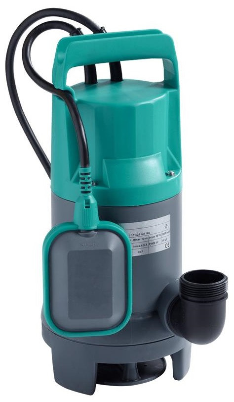 Wilo Насос дренажний Initial Waste 14-9, 3 бар, 10270 л/год, вис. 9 м, глиб. 5 м, кабель 10 м, 0,65 кВт, 230 V, фото 1