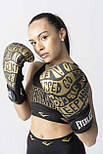 Боксерські рукавиці Everlast Spark Boxing Gloves Чорний Золотий 14 унцій (919580-70-8114), фото 3