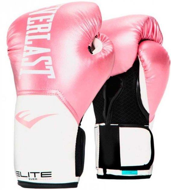 Боксерські рукавиці Everlast Elite Prostyle Boxing Gloves Білий Рожевий 8 унцій (884960-70-13)