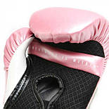 Боксерські рукавиці Everlast Elite Prostyle Boxing Gloves Білий Рожевий 8 унцій (884960-70-13), фото 4
