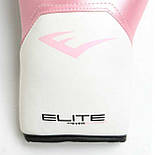 Боксерські рукавиці Everlast Elite Prostyle Boxing Gloves Білий Рожевий 8 унцій (884960-70-13), фото 6