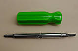 Викрутка двостороння 6 в 1, пластикова ручка, фото 3