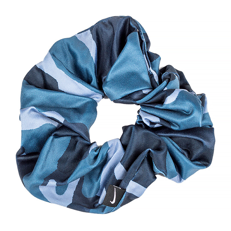 Жіноча Резинка для волосся NIKE GATHERED HAIR TIE LARGE PRINTED THUNDER Синій One size (N.100.3040.910.OS), фото 1