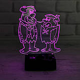3D світильник з пультом і акумулятором 3D Lamp Флінстоуни (LP-33939), фото 5