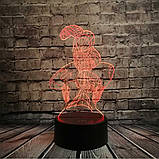 3D світильник з пультом і акумулятором 3D Lamp Людина Павук (LP-18253), фото 6