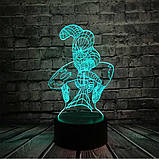 3D світильник з пультом і акумулятором 3D Lamp Людина Павук (LP-18253), фото 8