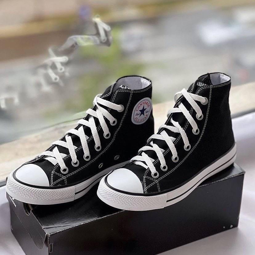 Чоловічі та жіночі кеди Converse All Star Конверс Олл Стар унісекс чорного кольору текстиль