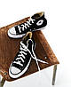 Чоловічі та жіночі кеди Converse All Star Конверс Олл Стар унісекс чорного кольору текстиль, фото 8