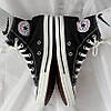 Чоловічі та жіночі кеди Converse All Star Конверс Олл Стар унісекс чорного кольору текстиль, фото 10