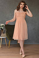 Платье женское персиковое 139571S