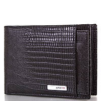 Кожаный модный мужской кошелек KARYA SHI0911-2LAZ черный