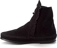 8 Black Женские ботинки Minnetonka на жесткой подошве с двумя пуговицами