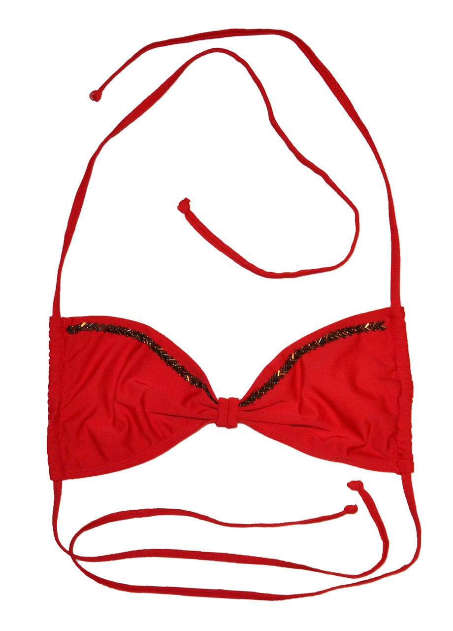 Верхня частина купальника жіночого червоний