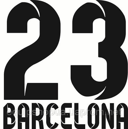 Нанесення номера і прізвища Barcelona 13\14, фото 2