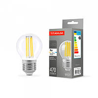 LED лампа TITANUM Filament G45 4W E27 4100K