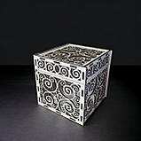 Оригінальна сувенірна подарункова упаковка для одніеї чашки біла, фото 6