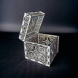 Оригінальна сувенірна подарункова упаковка для одніеї чашки біла, фото 5