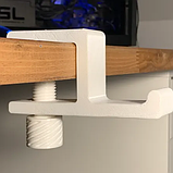 Тримач для навушників універсальний / Кріплення на торці стільниці, фото 3
