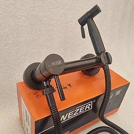 Гігієнічний душ настінного монтажу WEZER ECO09A-01-BLACK із нержавіючої сталі