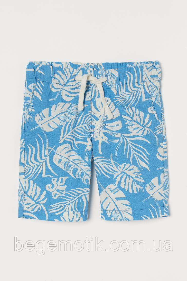 H&M Бавовняні шорти для хлопчика колір блакитний 8-9 років зріст 134
