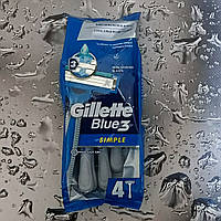 Станки для бритья Gillette Blue® 3 Simple 4 шт.
