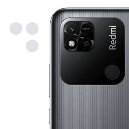 Гнучке захисне скло 0.18mm на камеру (тех.пак) для Xiaomi Redmi 10C / Poco C40, фото 3