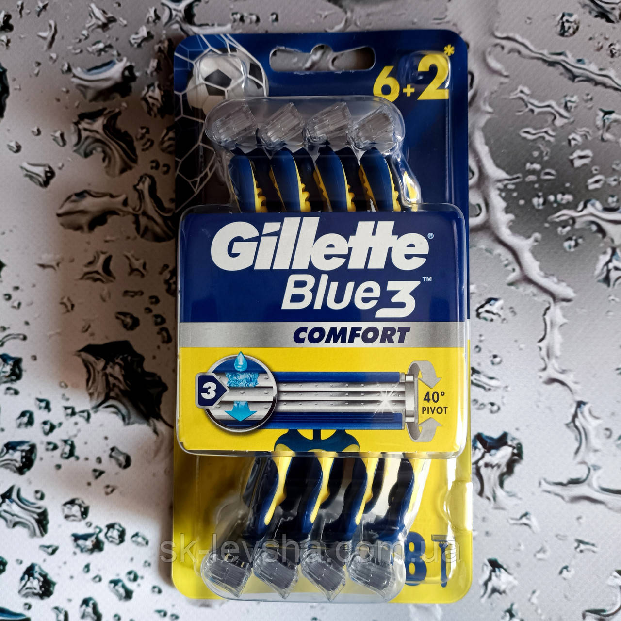 Станки для гоління Gillette Blue® 3 Comfort 6+2 шт.