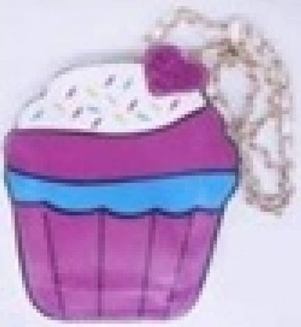 Сумка дитяча No515 Рожеве тістечко шкір. зам 15*19*6 см на ланцюжку, фото 1