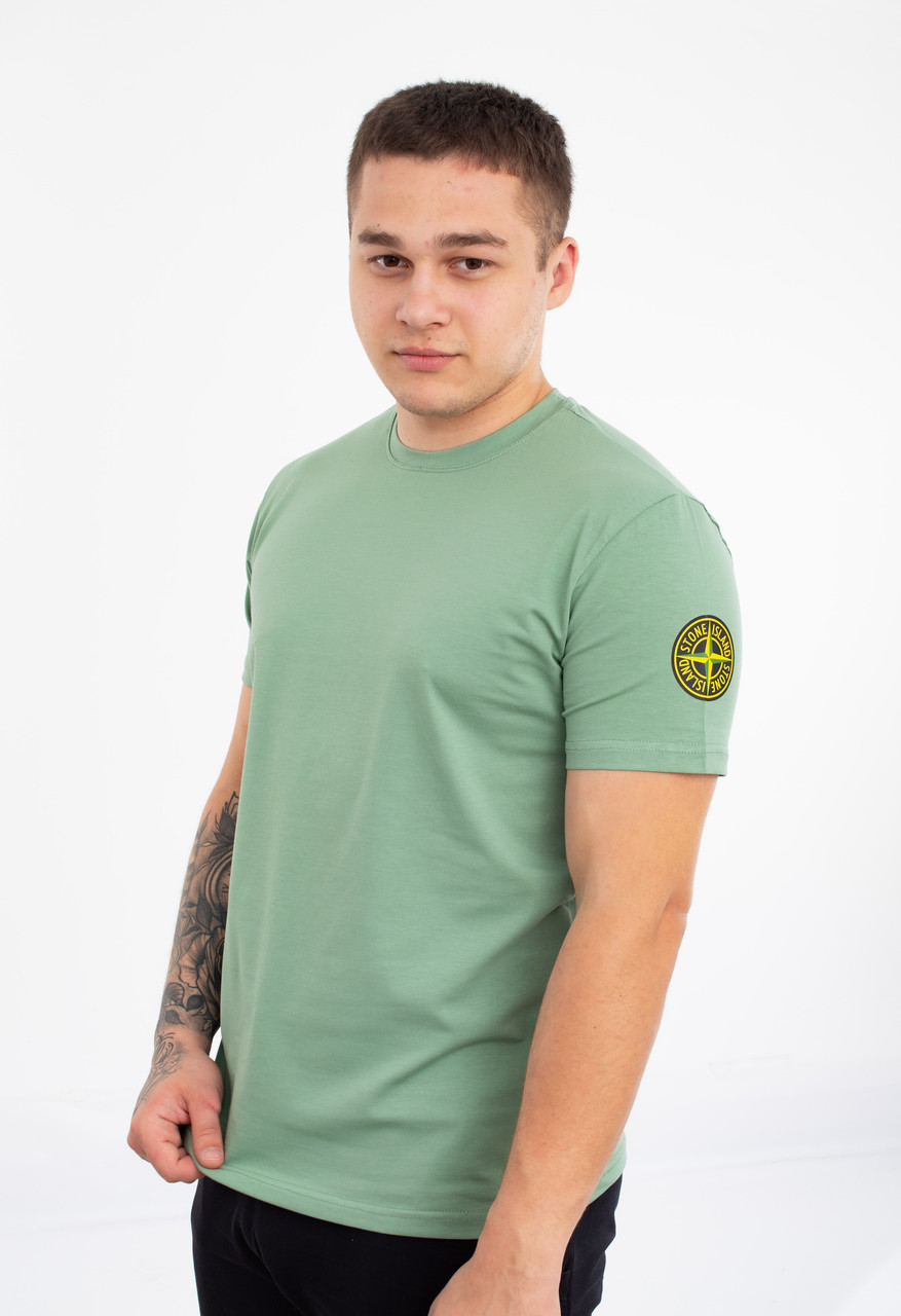 Чоловіча футболка Stone Island св.зелений