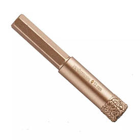 Свердло алмазне 12 мм Haisser CERAMICS HEX