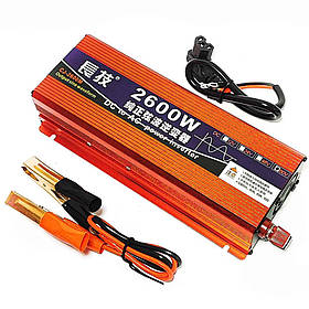 Інвертор 24 220 з чистою синусоїдою 2600W(1300W)