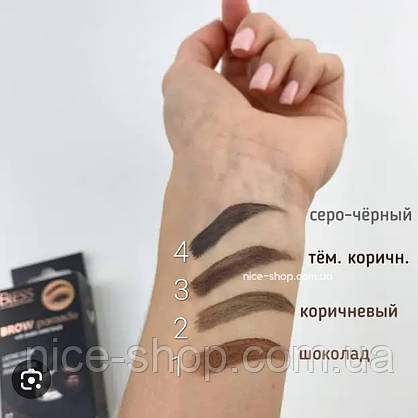 Помадка для брів Bless Brow Pomade № 02, з пензлем, фото 4