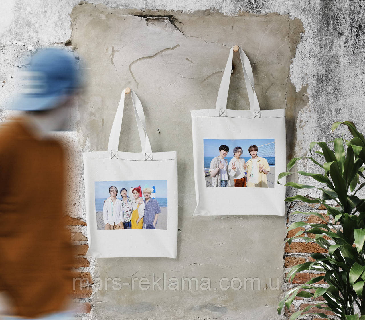 Шопер з принтом BTS