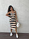 Плаття сарафан машинне в'язання в смужку на бретельках, фото 9