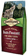 Сухой корм для выведения шерсти у кошек Carnilove Cat Duck & Pheasant Hairball Controll 6 кг (утка и фазан)