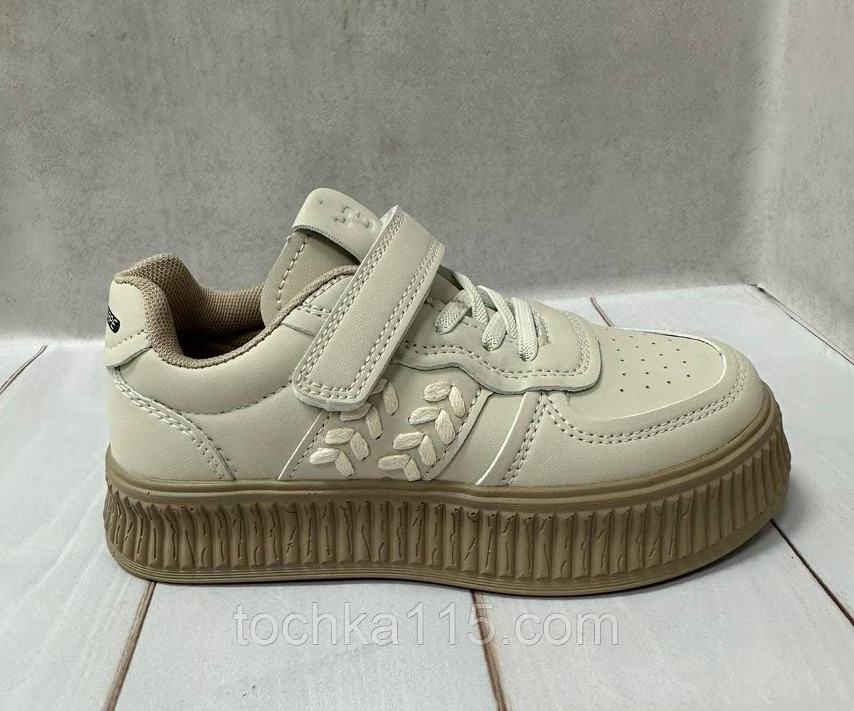 Дитячі кросівки демісезонні nike Jong Golf beige для дівчинки бежеві р33-р34