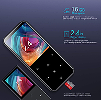 Плеєр Mp3 Ruizu D19 2,4" Bluetooth HI FI 16Gb, фото 2